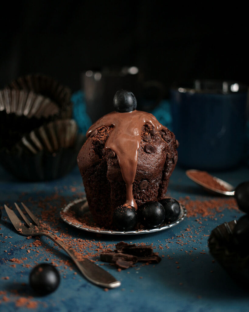 muffinka z czekoladą, Mag Bee Fotografia kulinarna