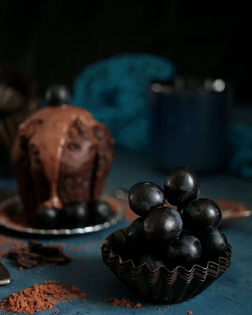 muffinka z polewą,detal, Mag Bee Fotografia kulinarna