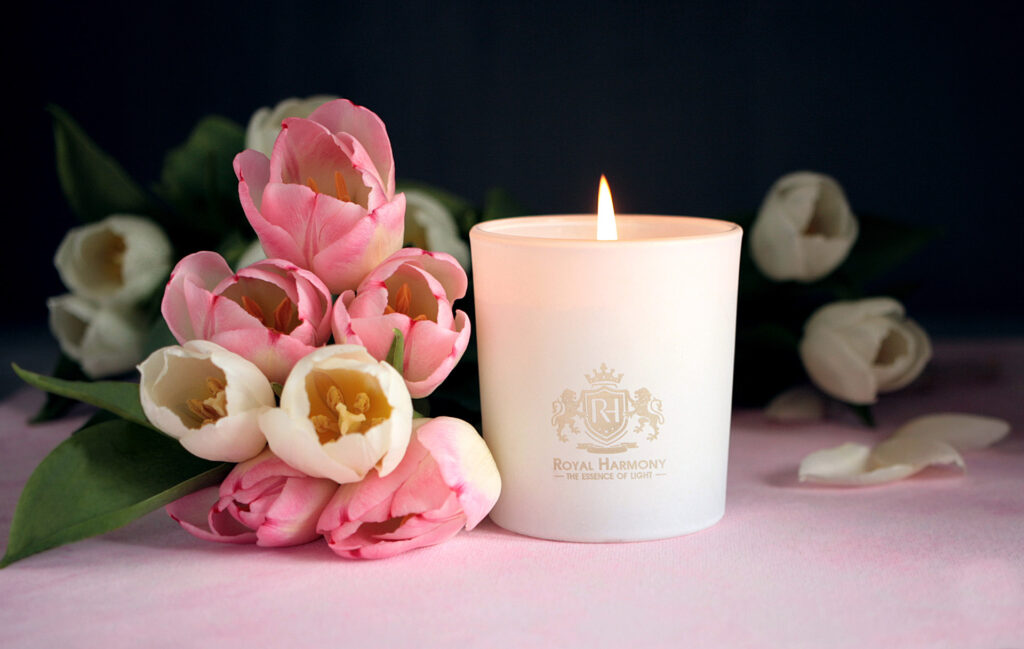 stylizacja świec o zapachu tulipanów, Mag Bee Fotografia produktowa