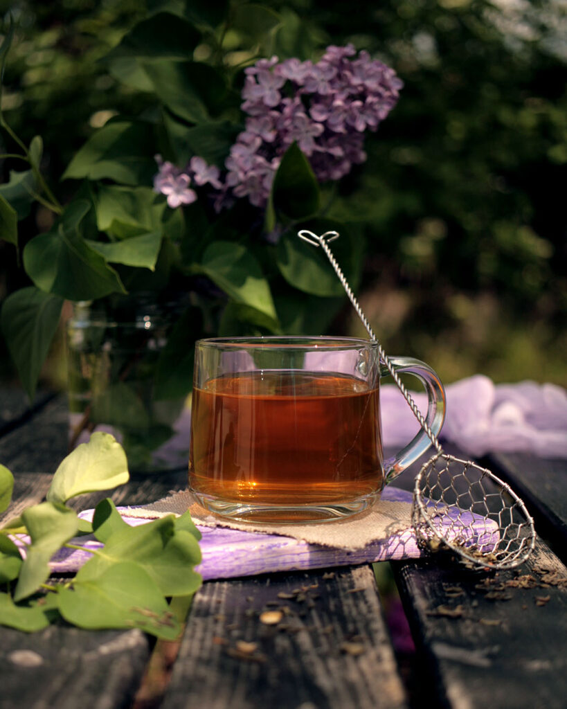 wiosenna herbata na tarasie, Mag Bee Fotografia produktowa