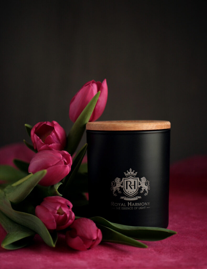 tulipanowe świece zapachowe, sesja, Mag Bee Fotografia produktowa