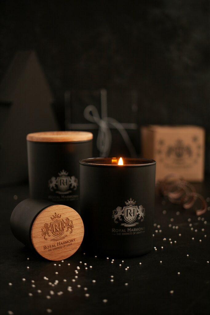 świąteczna stylizacja świec, Mag Bee fotografia produktowa