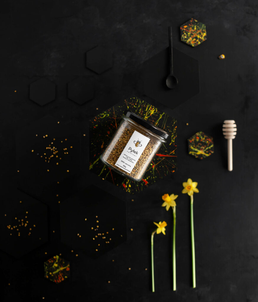 pyłek kwiatowy, Mag Bee fotografia produktowa