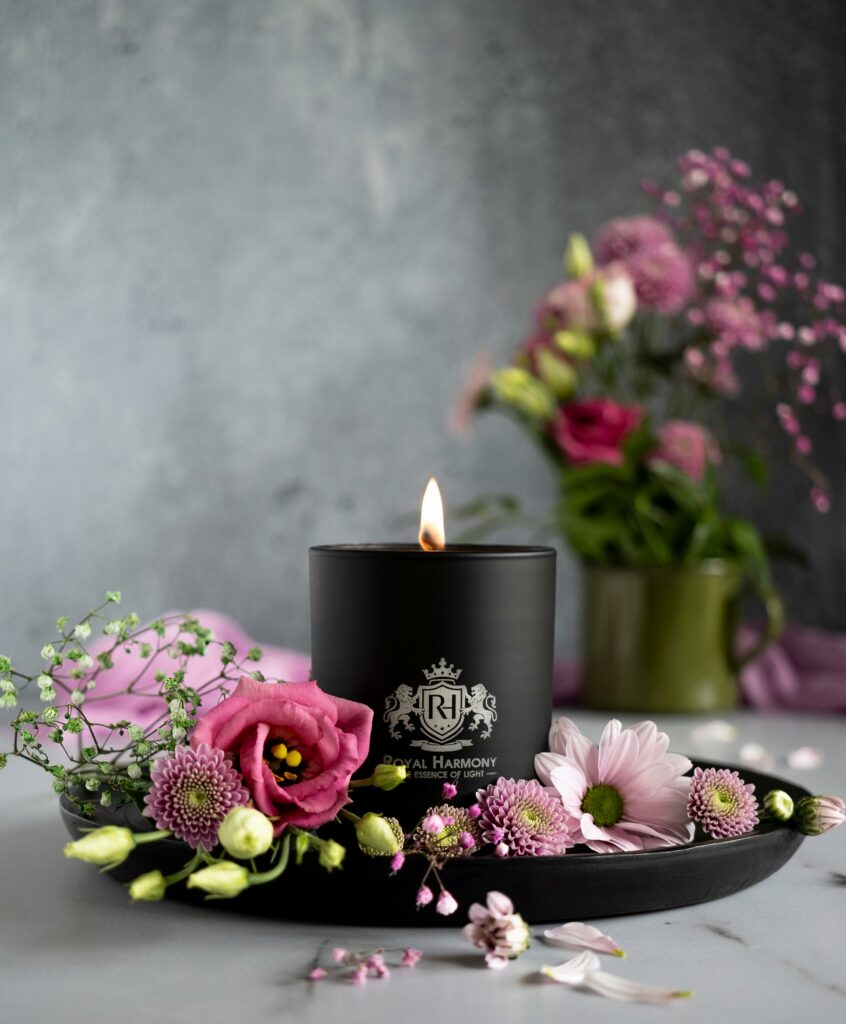 stylizowane zdjęcia świec, Mag Bee fotografia produktowa