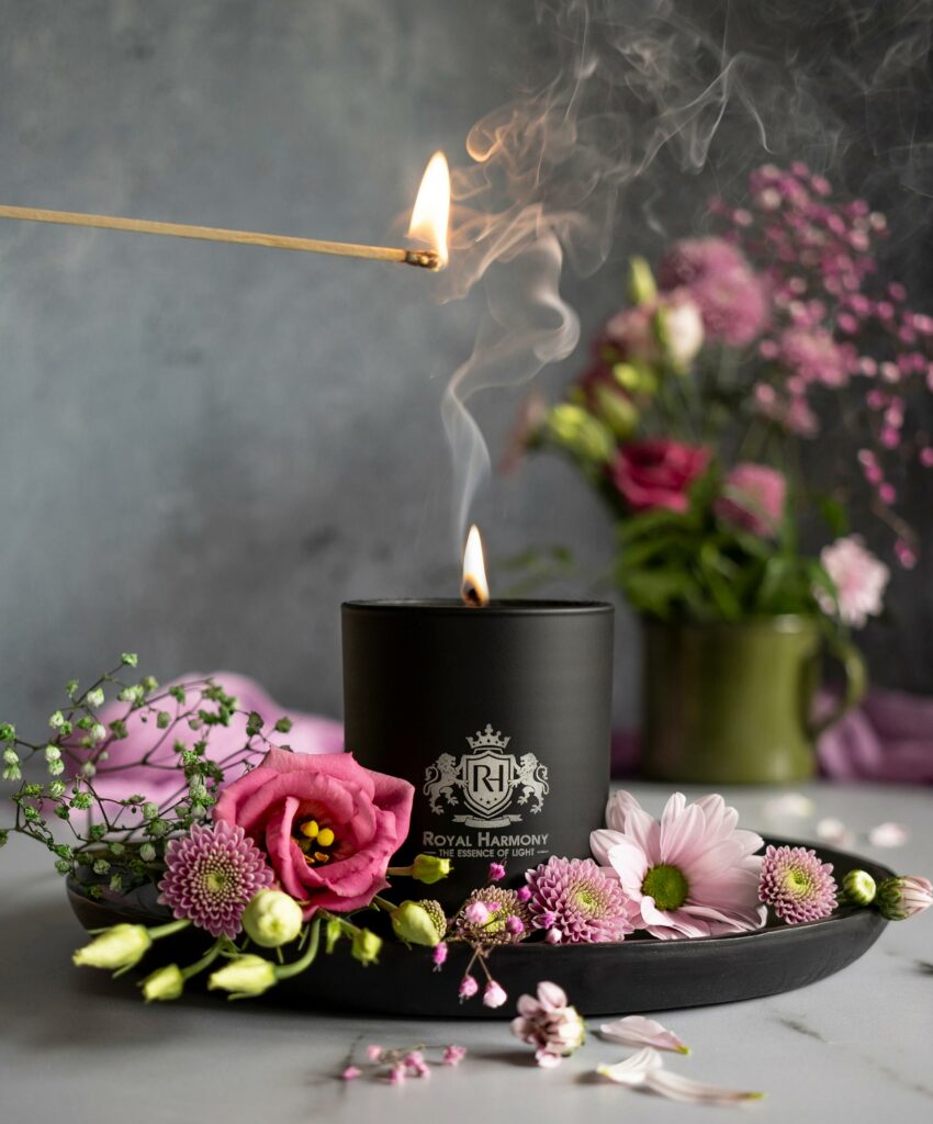 sesja świec zapachowych do domu, Mag Bee fotografia produktowa