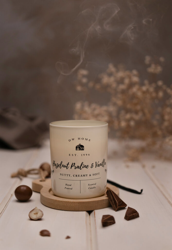 sesja stylizowana świec sojowych, Mag Bee fotografia produktowa