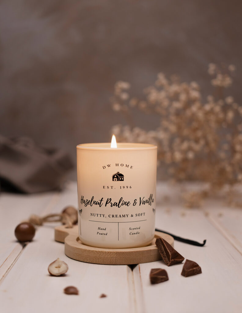 sesja produktowa świec DW Home, Mag Bee fotografia produktowa