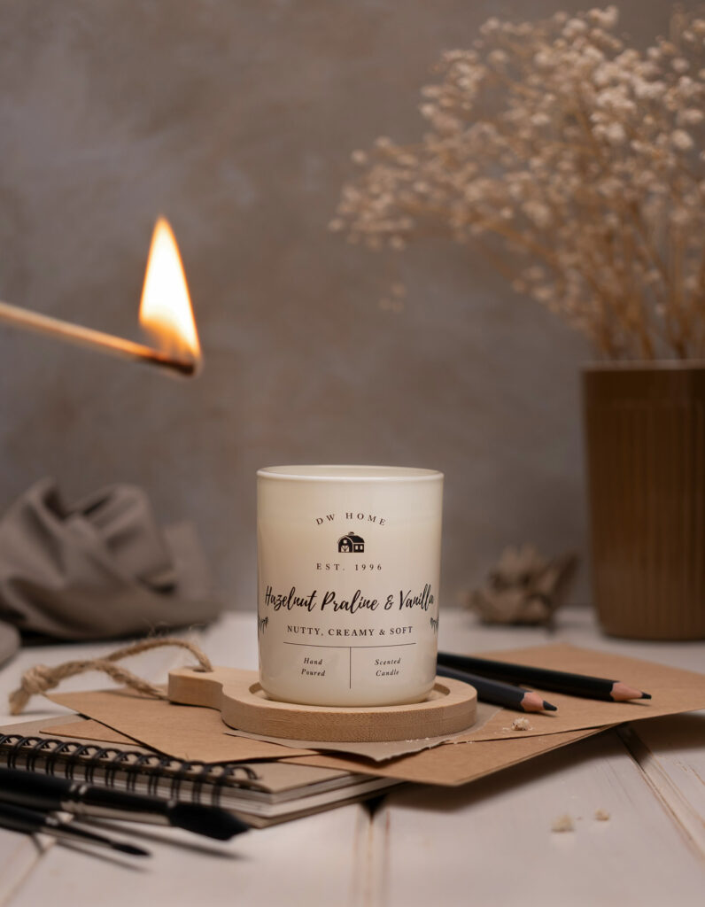 zdjęcia stylizowane świec, Mag Bee fotografia produktowa