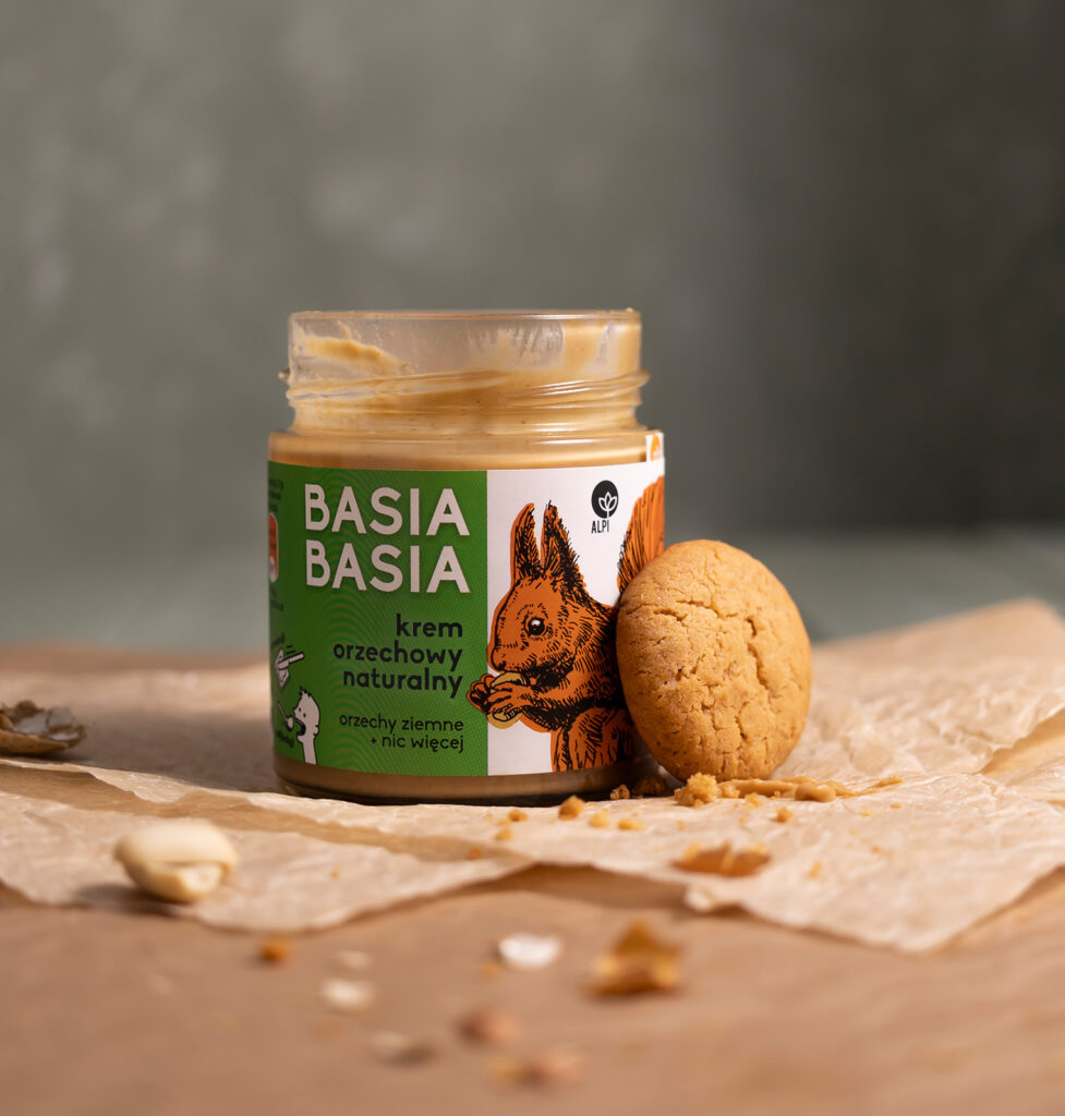 krem orzechowy, sesja produktowa, Mag Bee fotografia produktowa