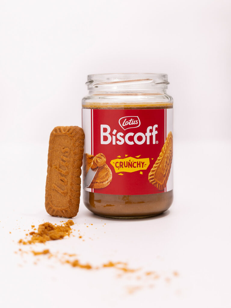 packshot kremu Biscoff, Mag Bee fotografia produktowa