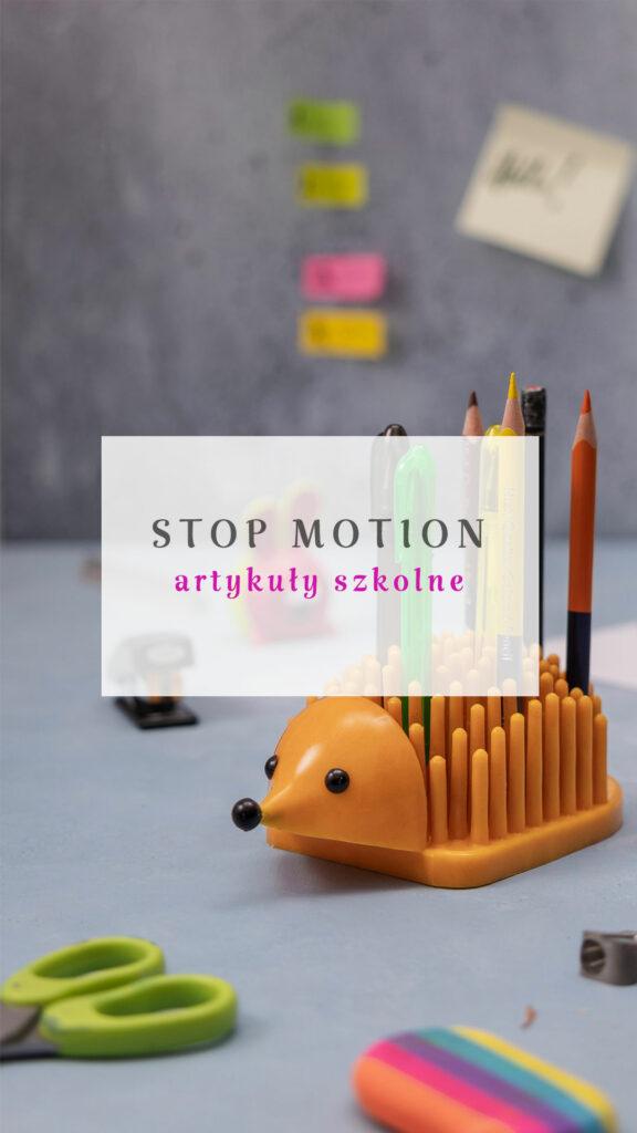 animacja poklatkowa artykułów szkolnych, Mag Bee fotografia produktowa