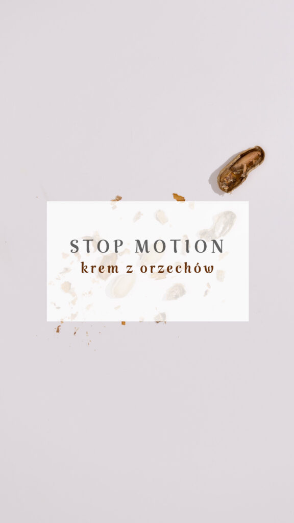 animacja poklatkowa kremu z orzechów, Mag Bee fotografia produktowa