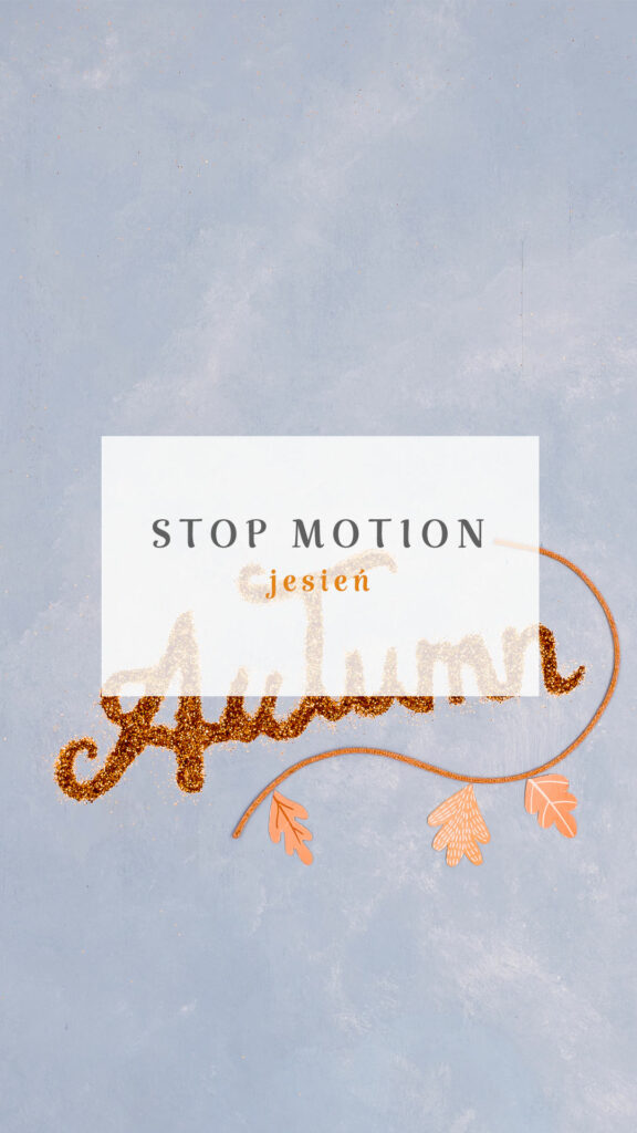 jesienna animacja poklatkowa napisu, Mag Bee fotografia produktowa