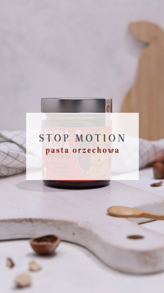 animacja poklatkowa pasty orzechowej, Mag Bee fotografia produktowa
