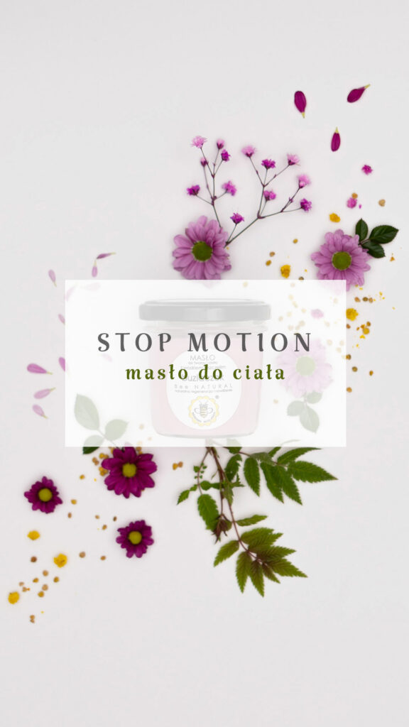 animacja poklatkowa masła do ciała, Mag Bee fotografia produktowa