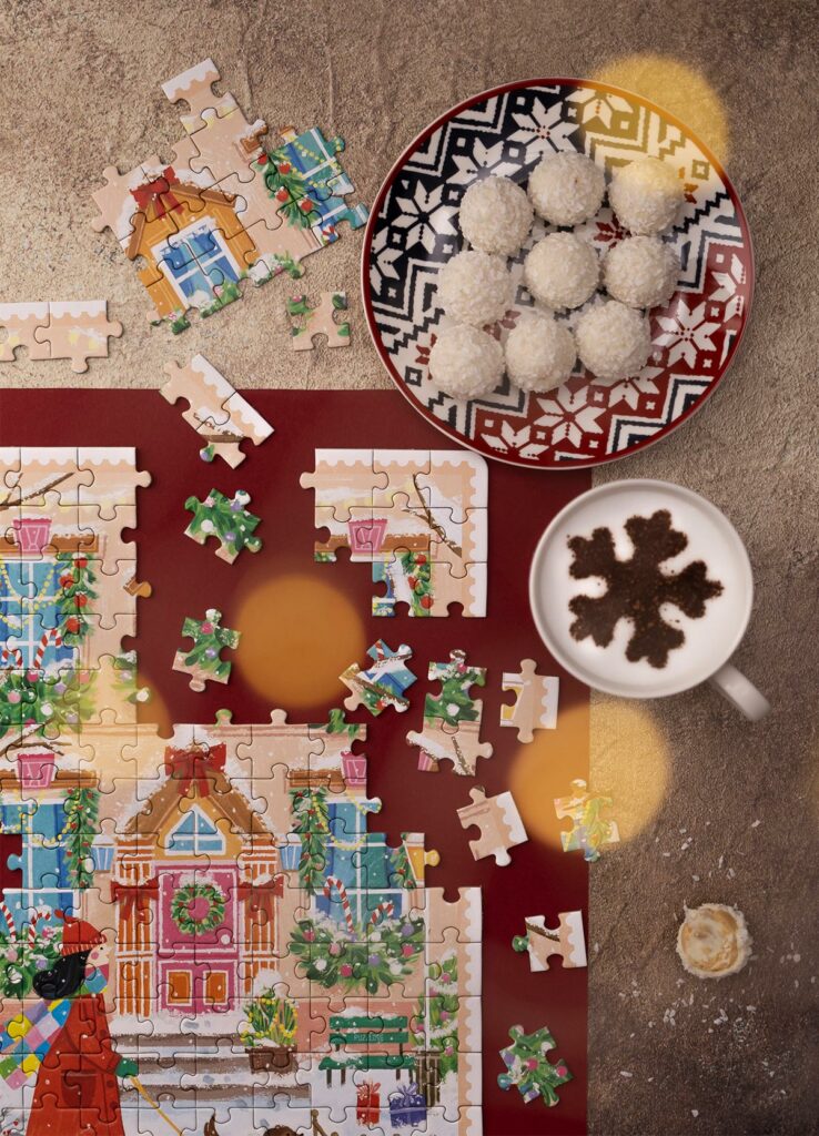 sesja lifestylowa puzzli, Mag Bzzz Fotografia produktowa i animacja poklatkowa