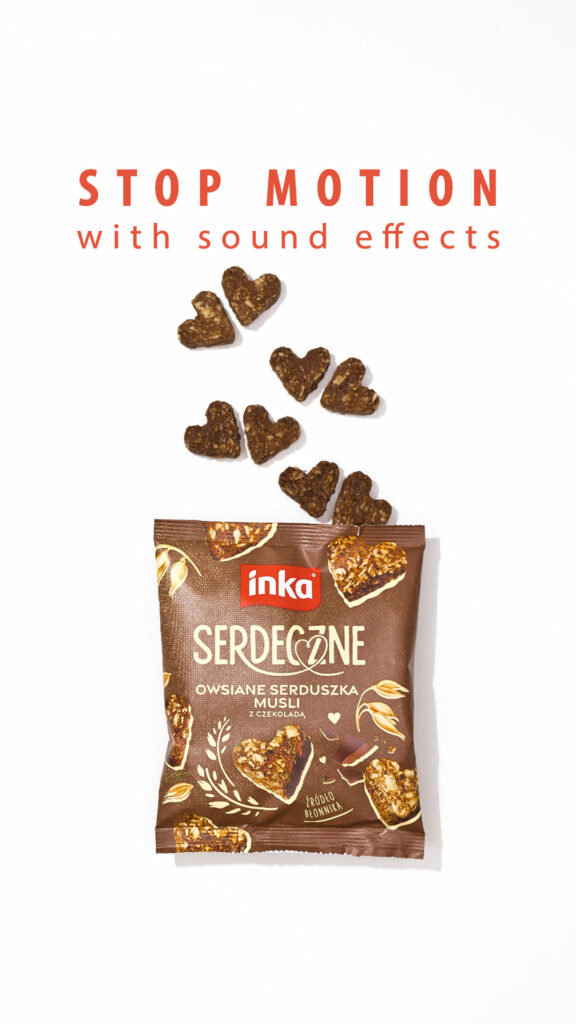 animacja poklatkowa ciasteczek Serdecznych, Mag Bzzz Fotografia produktowa i animacja poklatkowa