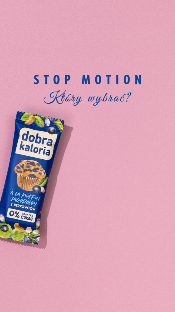 animacja poklatkowa batoników, Mag Bzzz Fotografia produktowa i animacja poklatkowa
